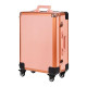 Kozmetický kufor T 27 ružovozlatý s prenosným stolíkom