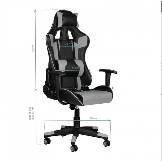 Herná stolička Premium 916 sivá Herná stolička Premium 916 sivá