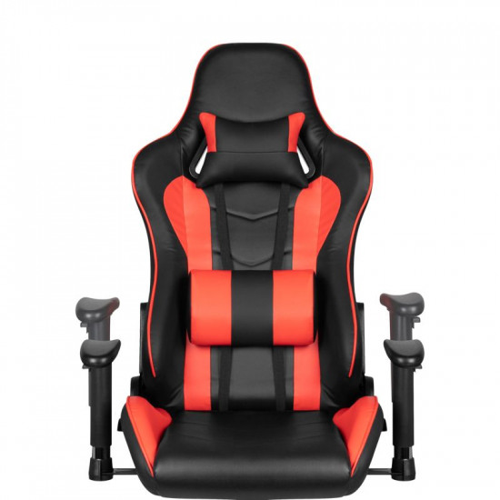 Herná stolička Premium 557 s podnožkou červená