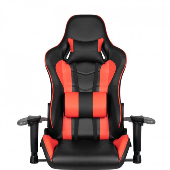 Herná stolička Premium 557 s podnožkou červená