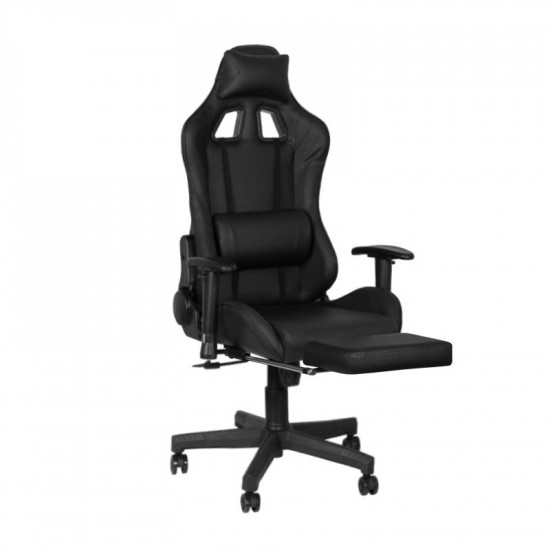 Herná stolička Premium 557 s podnožkou čierna Herná stolička Premium 557 s podnožkou čierna