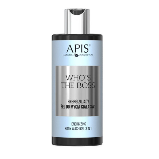 Apis Who's the boss energizujúci sprchovací gél na telo 3v1 300 ml