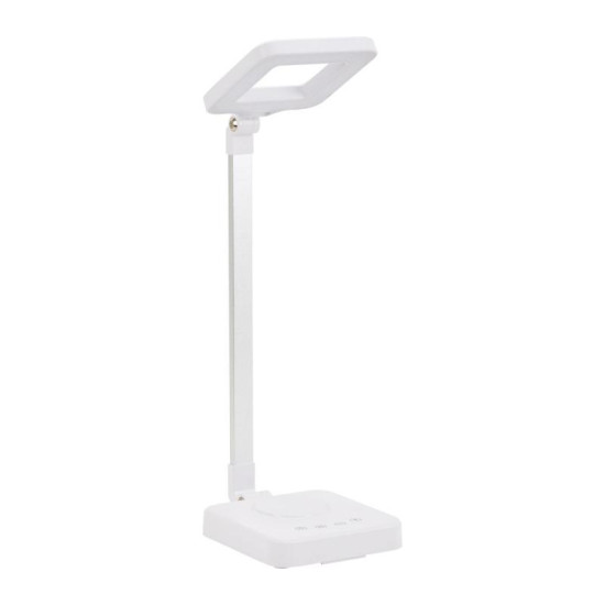 LED lampa na stôl Elegante Square 804 biela