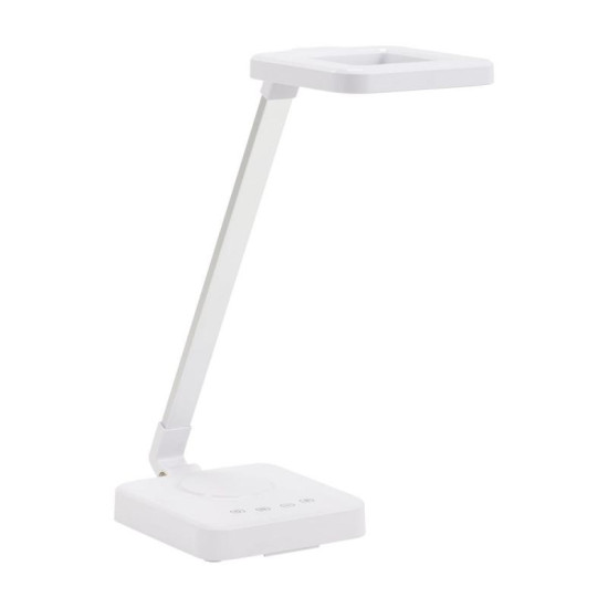 LED lampa na stôl Elegante Square 804 biela