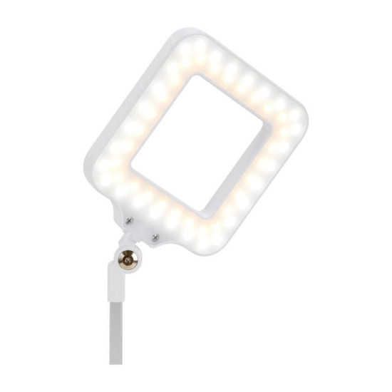 LED lampa na stôl Elegante Square 804 biela