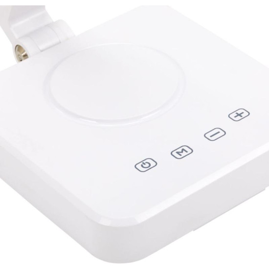 LED lampa na stôl Elegante Square 804 biela