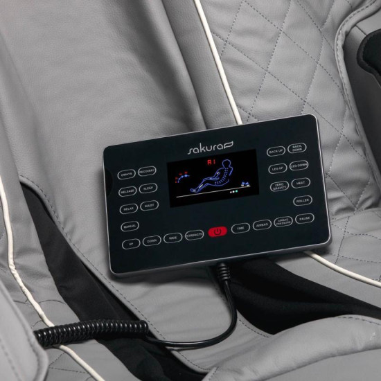 Sakura masážne kreslo Comfort plus 806 šedé Sakura masážne kreslo Comfort plus 806 šedé