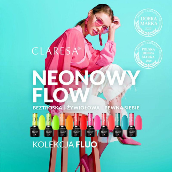 Claresa gél lak na nechty fluo 1 5 g Claresa gél lak na nechty fluo 1 5 g