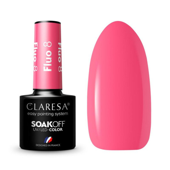 Claresa gél lak na nechty fluo 8 5g Claresa gél lak na nechty fluo 8 5g