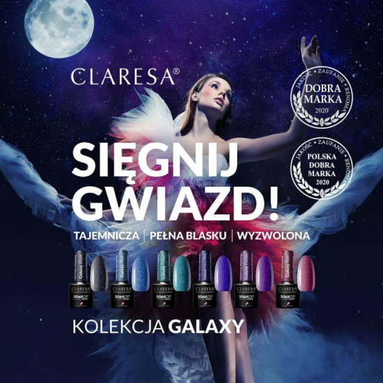 Claresa gél lak na nechty galaxy navy blue 5 g