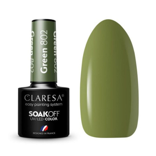 Claresa gél lak na nechty green 802 5 g