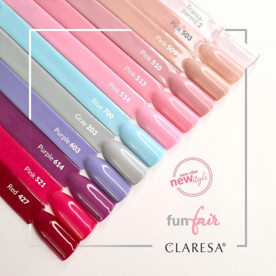 Claresa gél lak na nechty ružový 509 5 g Claresa gél lak na nechty ružový 509 5 g