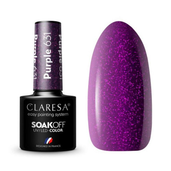 Claresa gél lak na nechty purple 631 5g