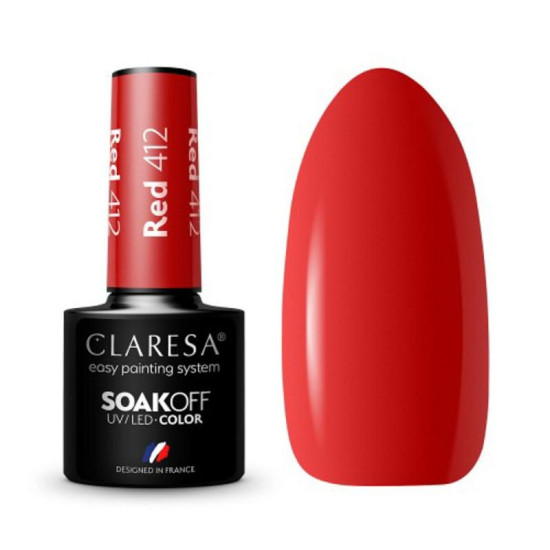 Claresa gél lak na nechty red 412 5 g