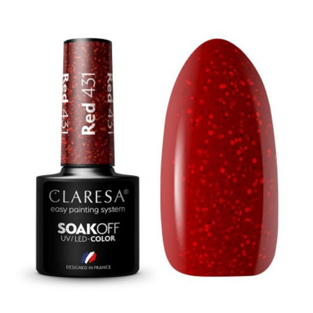 Claresa gél lak na nechty red 431 5 g