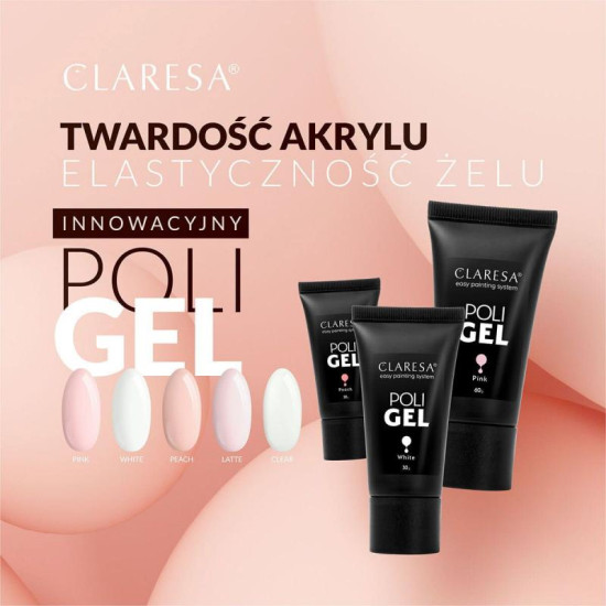 Claresa poly gél na nechty pink 30 g Claresa poly gél na nechty pink 30 g