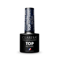 Claresa Top lak na nechty no wipe 5 g Glitter blue