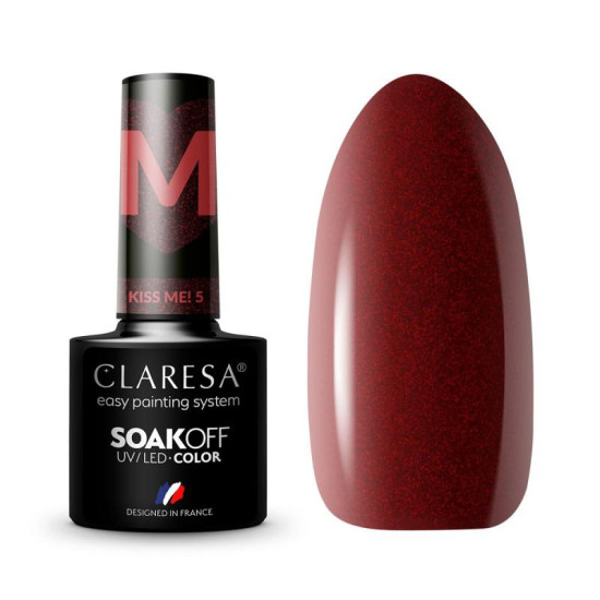 Claresa gél lak na nechty Kiss me! 5 5 g