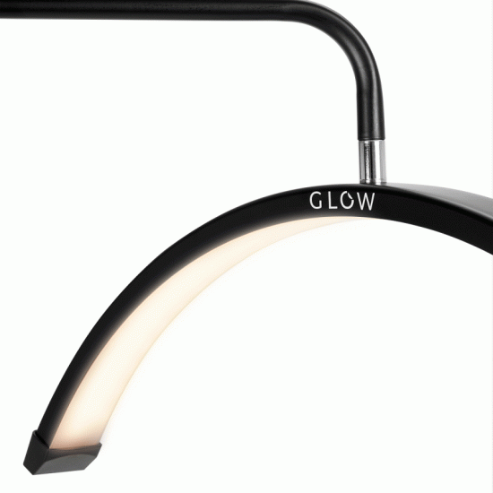 Kozmetická lampa Glow MX 6 na predlžovanie rias a tetovanie, čierna