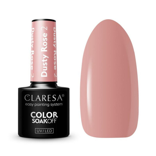 Claresa gél lak na nechty Dusty rose nr. 2 5 g