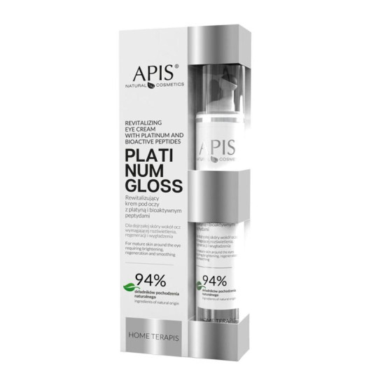 Apis home terapis platinum gloss revitalizační oční krém s platinou a bio peptidmi 10ml