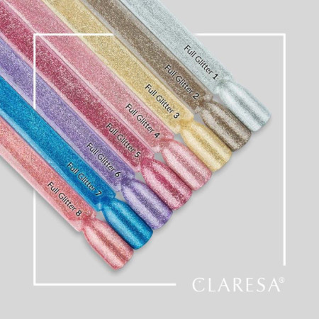 Claresa gél lak na nechty Full glitter 8 5 g
