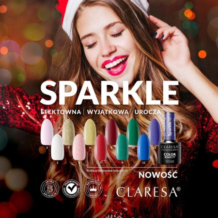 Claresa gél lak na nechty Sparkle 6 5 g