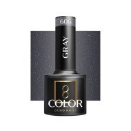 OCHO NAILS Hybridný lak na nechty šedý 606, 5 g