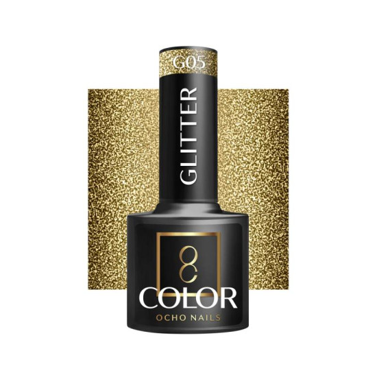 Ocho Nails Gél lak na nechty Glitter G 05, 5 g