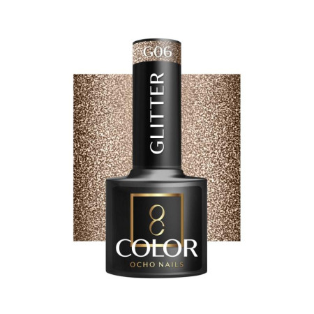Ocho Nails Gél lak na nechty Glitter G 06, 5 g