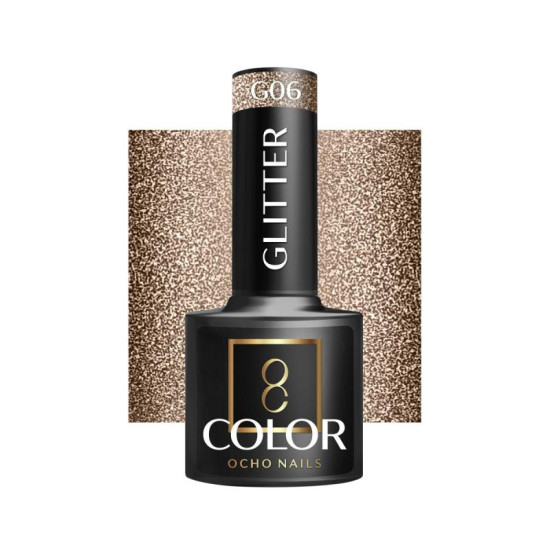 Ocho Nails Gél lak na nechty Glitter G 06, 5 g