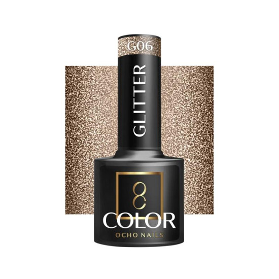 Ocho Nails Gél lak na nechty Glitter G 06, 5 g