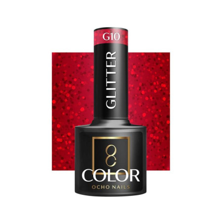 Ocho Nails Gél lak na nechty Glitter 10, 5 g