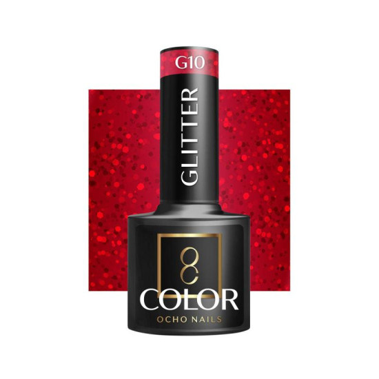 Ocho Nails Gél lak na nechty Glitter 10, 5 g