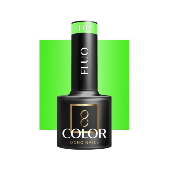 Ocho Nails Hybridný gél lak na nechty Fluo F 02, 5 g