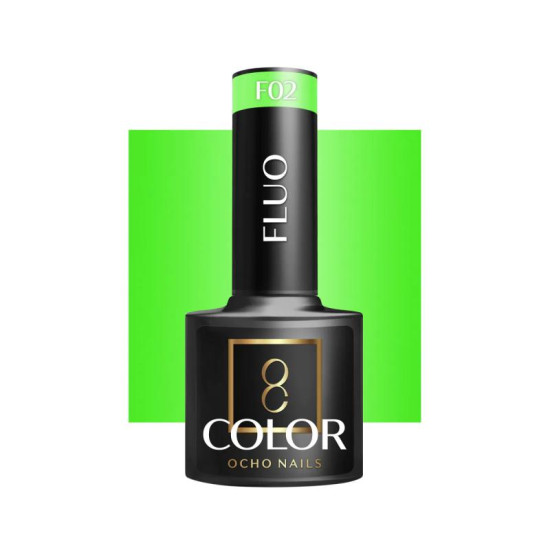 Ocho Nails Hybridný gél lak na nechty Fluo F 02, 5 g