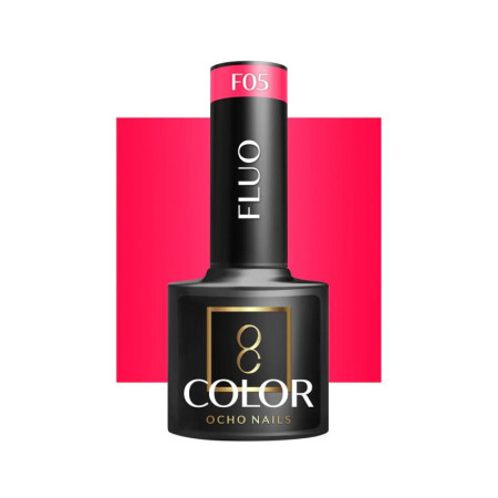Ocho Nails Hybridný gél lak na nechty Fluo F 05, 5 g