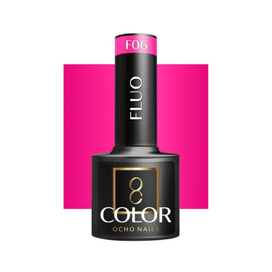 Ocho Nails Hybridný gél lak na nechty Fluo F 06, 5 g