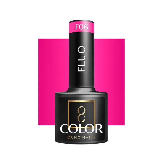 Ocho Nails Hybridný gél lak na nechty Fluo F 06, 5 g