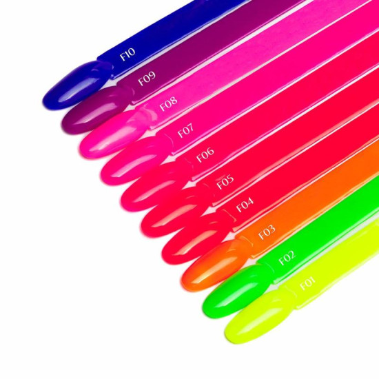 Ocho Nails Hybridný gél lak na nechty Fluo F 08, 5 g