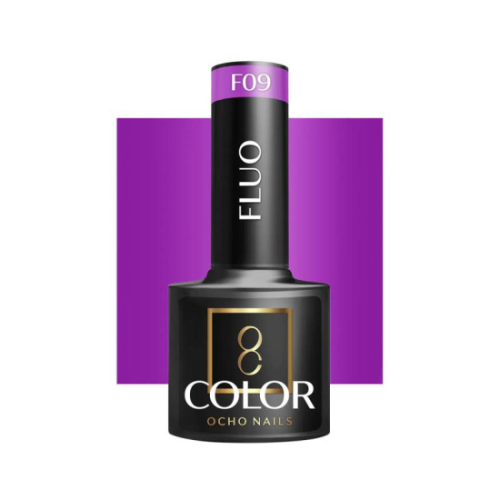 Ocho Nails Hybridný gél lak na nechty Fluo F 09, 5 g