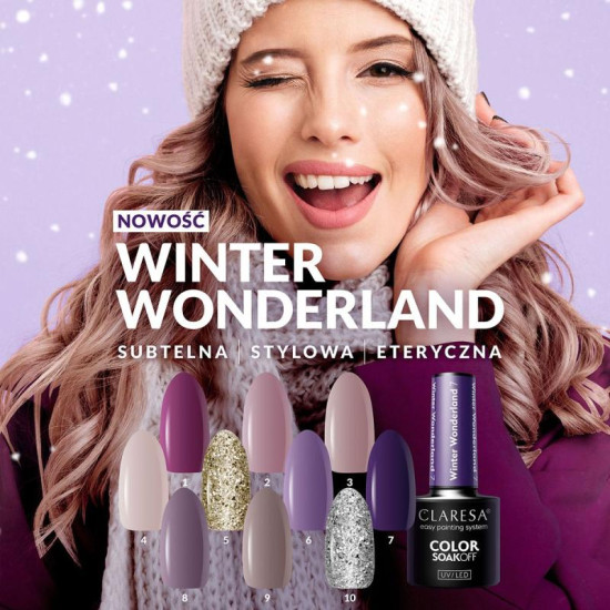 CLARESA Hybrydný lak Winter Wonderland 10 - 5g CLARESA Hybrydný lak Winter Wonderland 10 - 5g