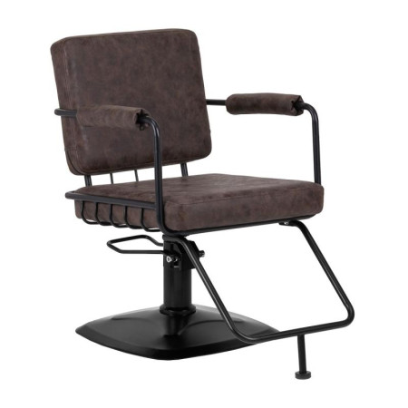 Gabbiano Kadernícke kreslo Katania Loft Old Leather, čiernohnedé