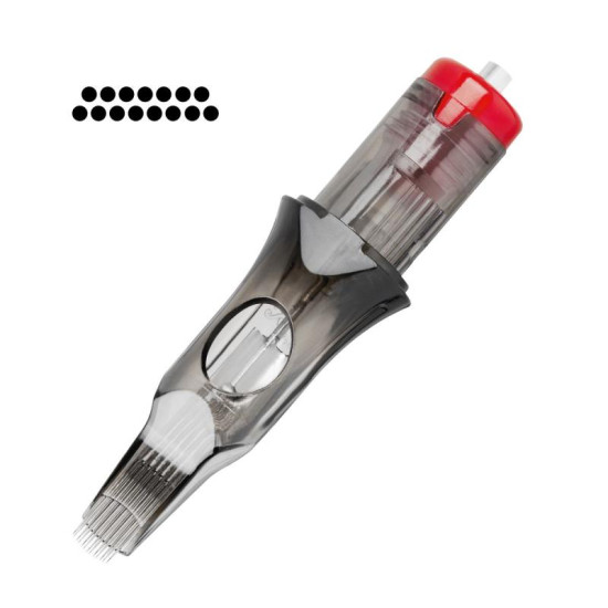 Cartridge na tetovanie El Cartel V2 0,30 mm 15 RM Long Taper Cartridge na tetovanie El Cartel V2 0,30 mm 15 RM Long Taper