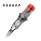 Cartridge na tetovanie El Cartel V2 0,30 mm 3 RLX 6 Long Taper, 10 ks Cartridge na tetovanie El Cartel V2 0,30 mm 3 RLX 6 Long Taper, 10 ks