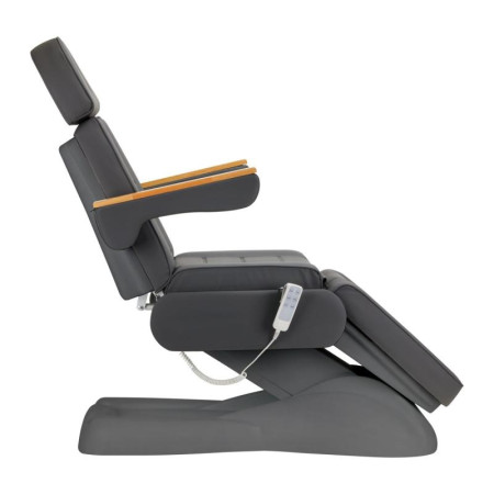 Elektrické kozmetické kreslo Sillon Lux 273B 3x motor šedé, šedá podstava
