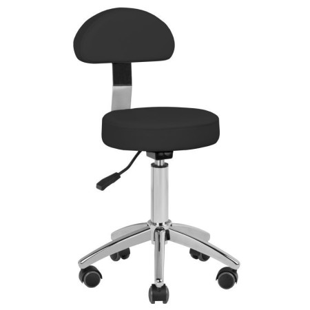 Elektrické kozmetické kreslo Sillon Lux 273B 3x motor čierne + taburetka AM-304 čierna