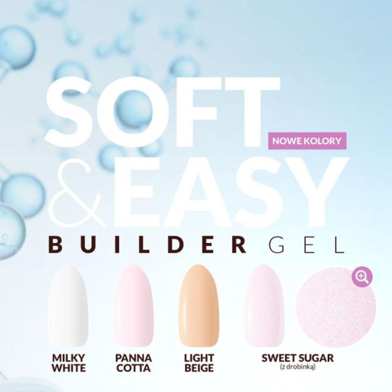 Claresa stavebný gél na nechty Soft&Easy gel Milk white 90g Claresa stavebný gél na nechty Soft&Easy gel Milk white 90g