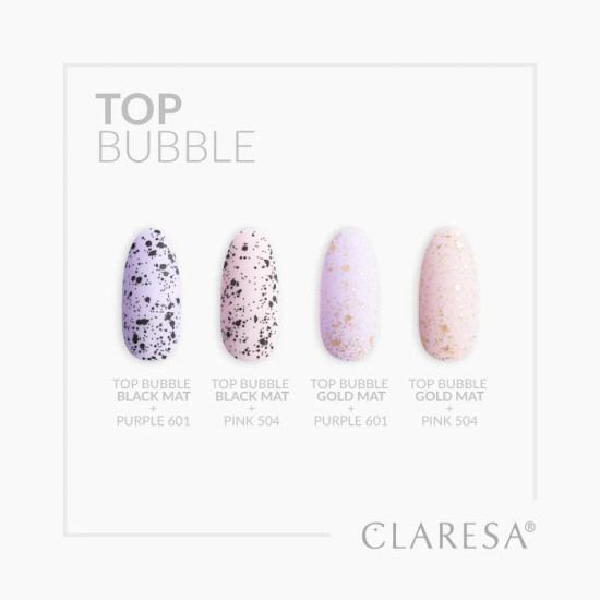Claresa Top Bubble Black Matt no wipe 5g Claresa Top Bubble Black Matt no wipe 5g