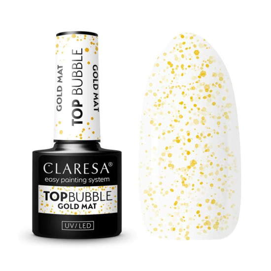 Claresa Top Bubble Gold Matt no wipe 5g Claresa Top Bubble Gold Matt no wipe 5g
